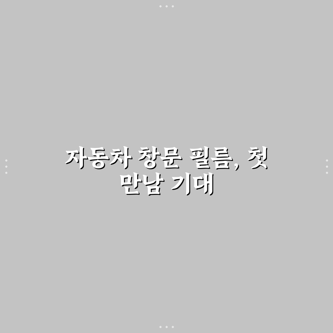 자동차 썬팅 가시광선 투과율 법적 규정 직접 써본 후기