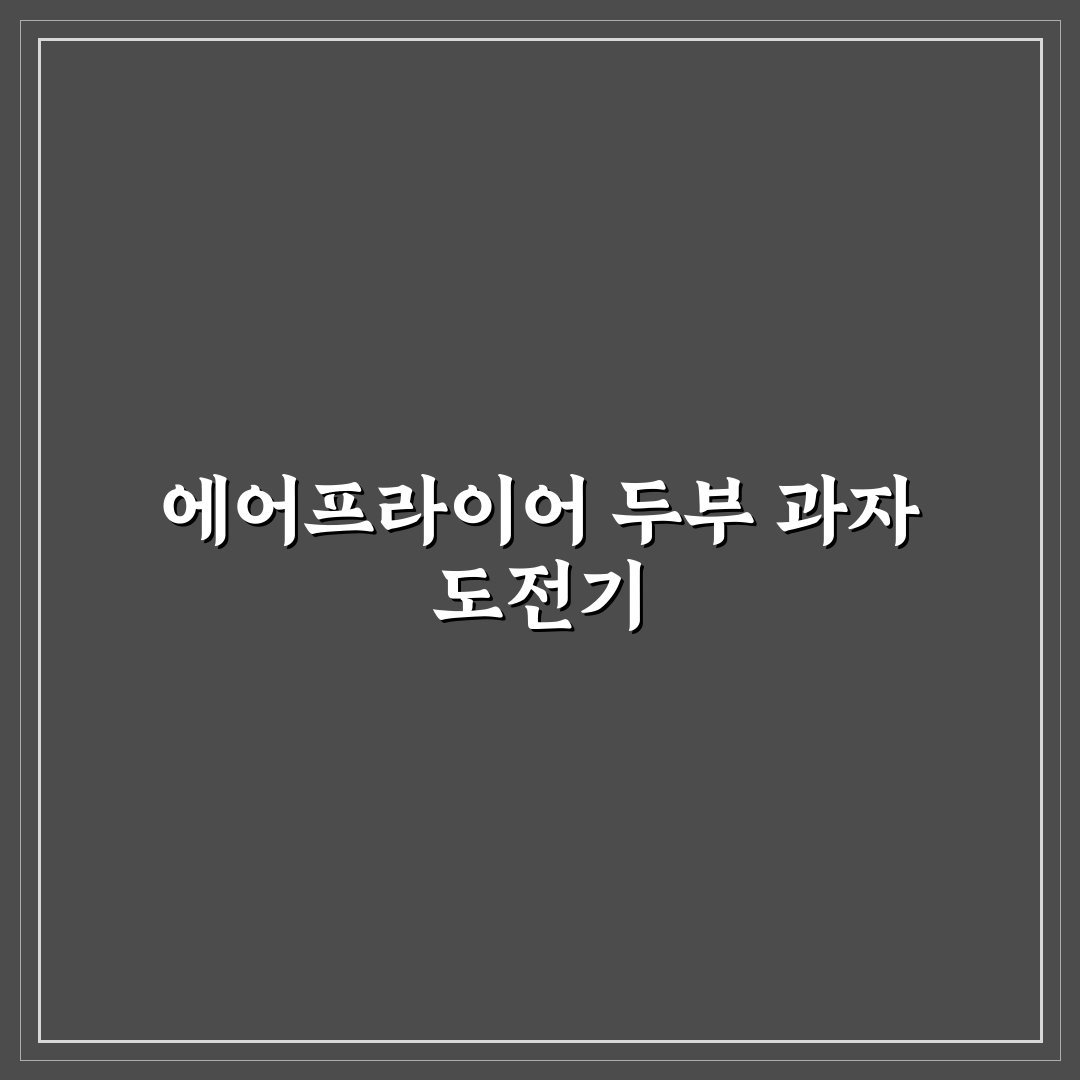 에어프라이어 비건 두부 과자 바삭하게 굽는 법 사용후기
