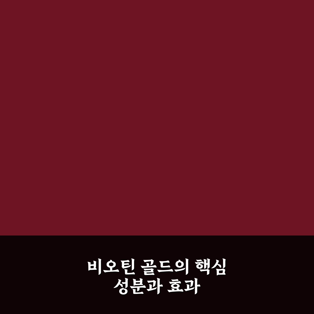 비오틴 골드정 효과와 복용법 꿀팁 알려드려요