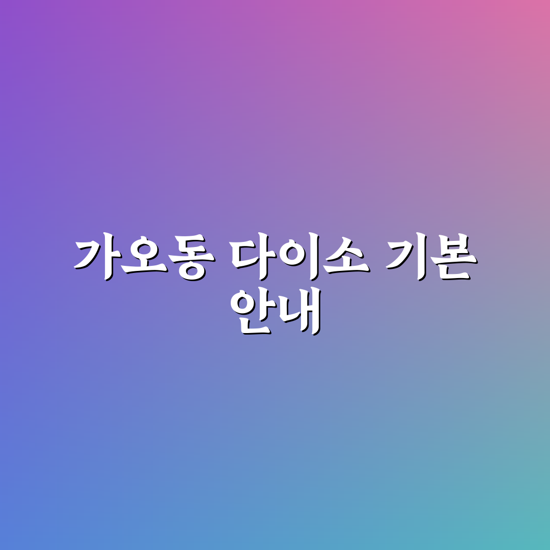 가오동 다이소 방문 꿀팁과 제품 추천 공유
