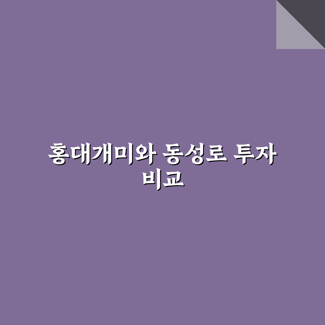 홍대개미 동성로 방문 전 꼭 알아야 할 팁 정리
