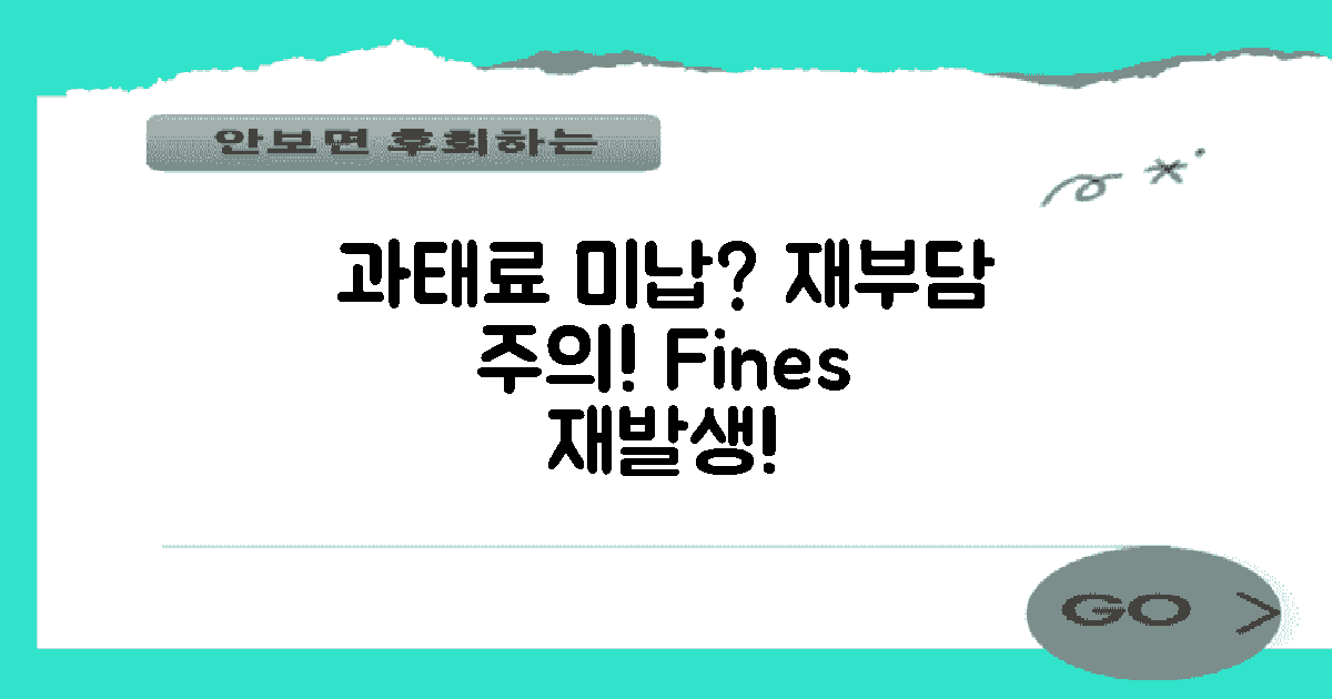 과태료 미납 시 재부담