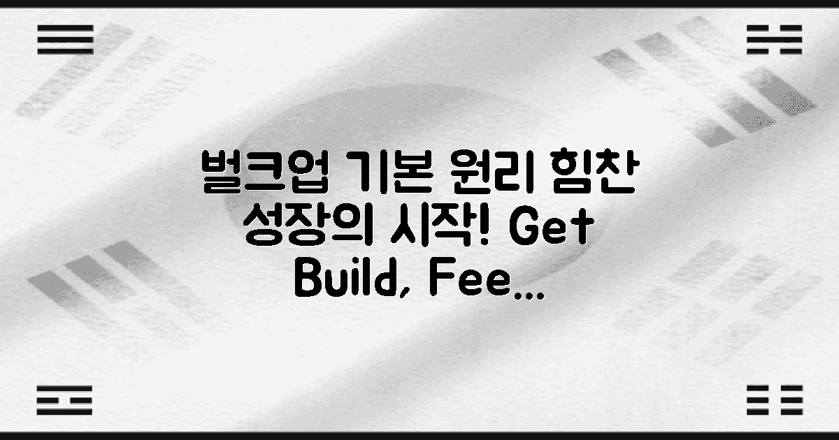 벌크업의 기본 원리