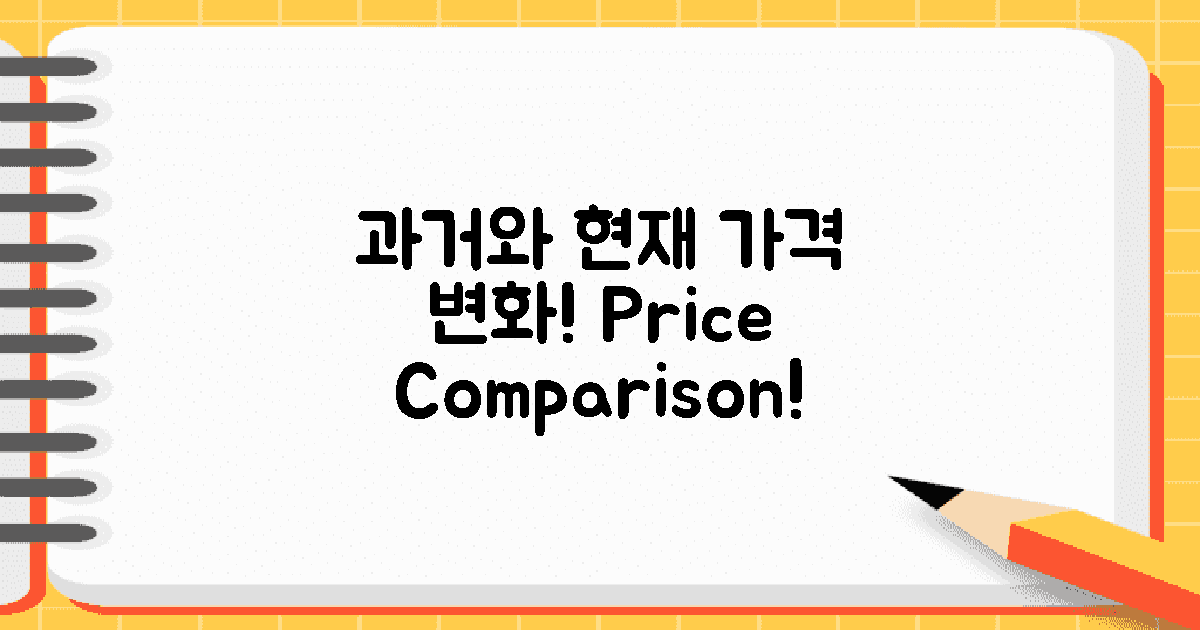 과거와 현재 가격 변화