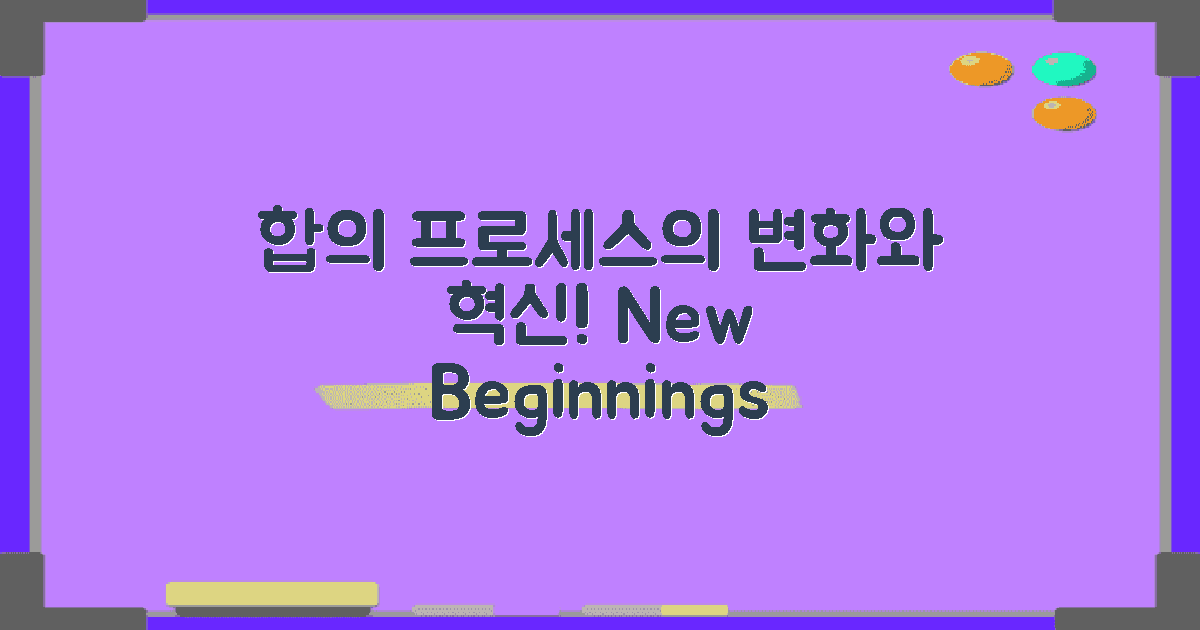 합의 과정의 변화