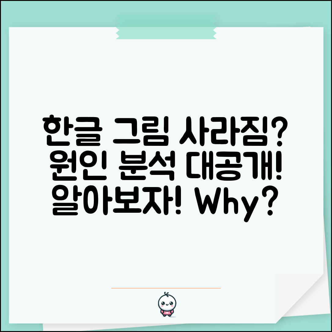 한글 그림 사라짐, 원인은 무엇일까요?