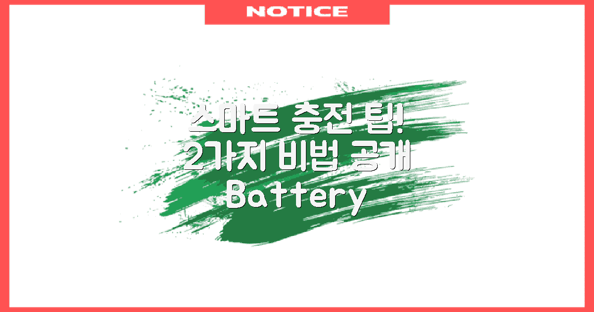 2가지 스마트 충전 팁