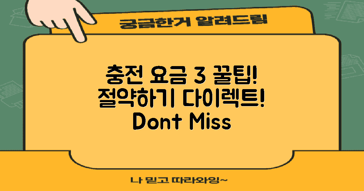 3가지 충전 요금 절약법