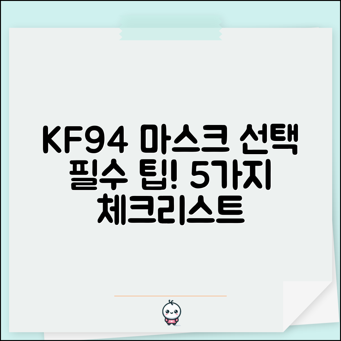 kf94마스크 선택 시 꼭 알아야 할 5가지 팁