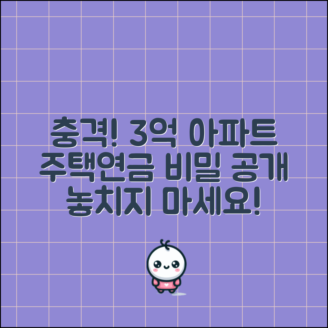 1. 충격적인 3억아파트 주택연금 비밀, 지금 공개합니다!