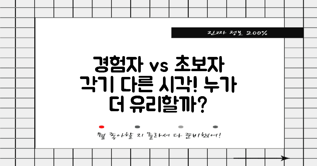 경험자 vs 초보자 시각