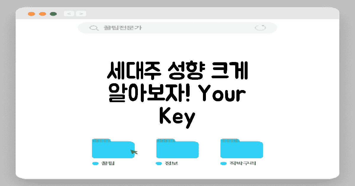 세대주 성향을 살펴보세요