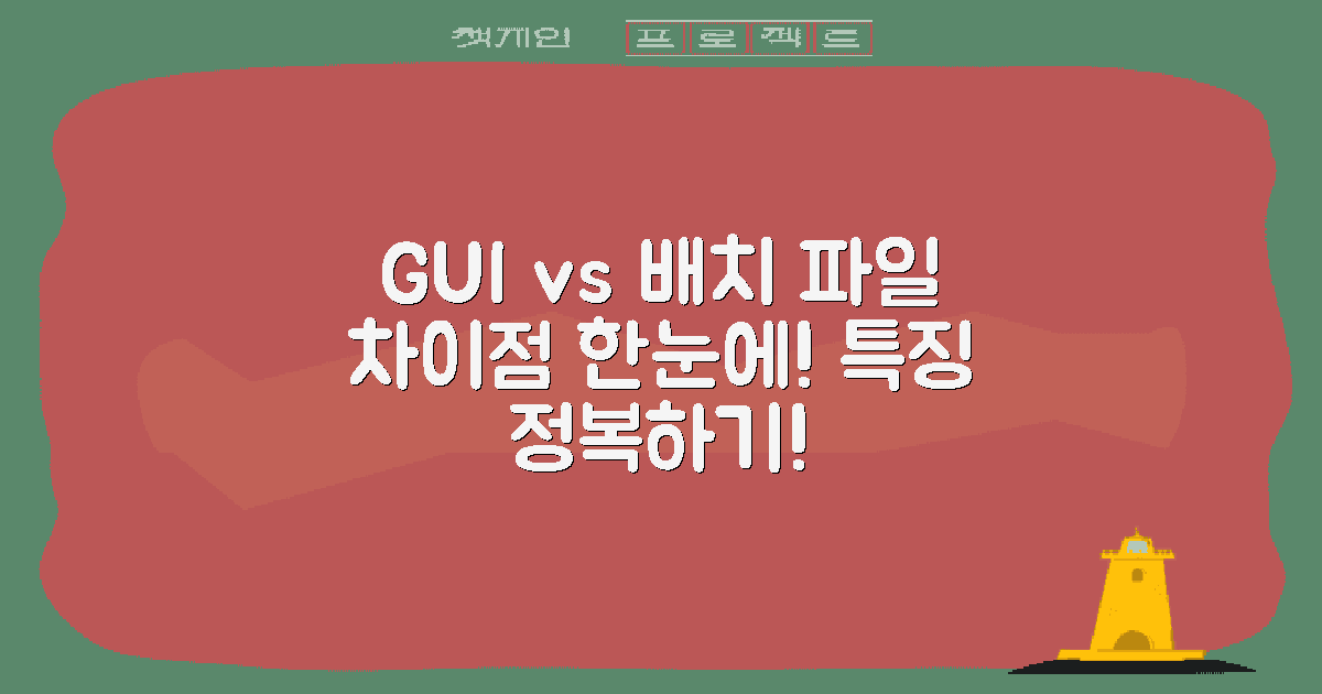GUI와 배치 파일 차이