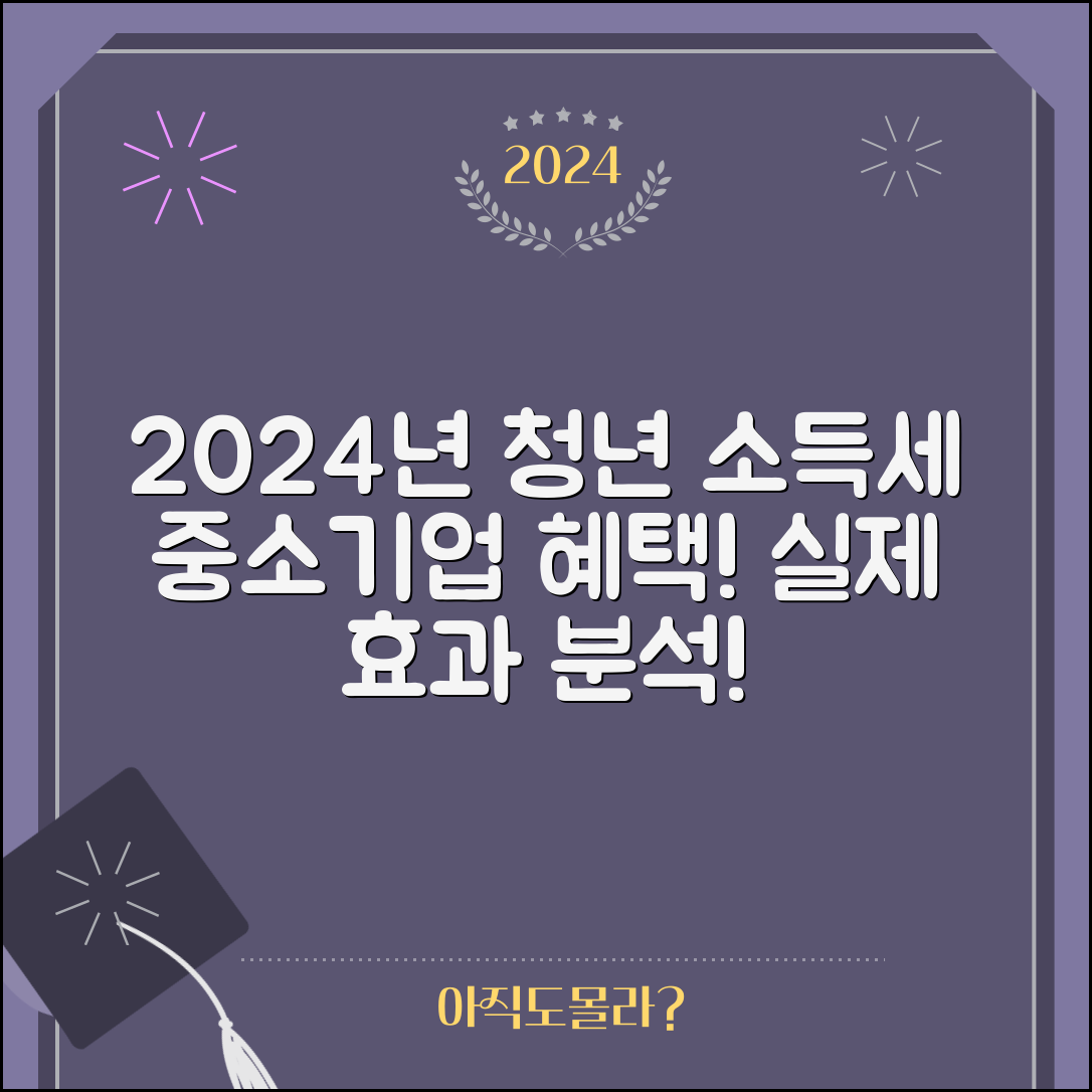 2024년 통계로 본 중소기업 청년 소득세 감면 혜택 안내의 실제 효과