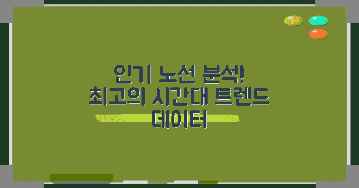 인기 노선과 시간대 분석