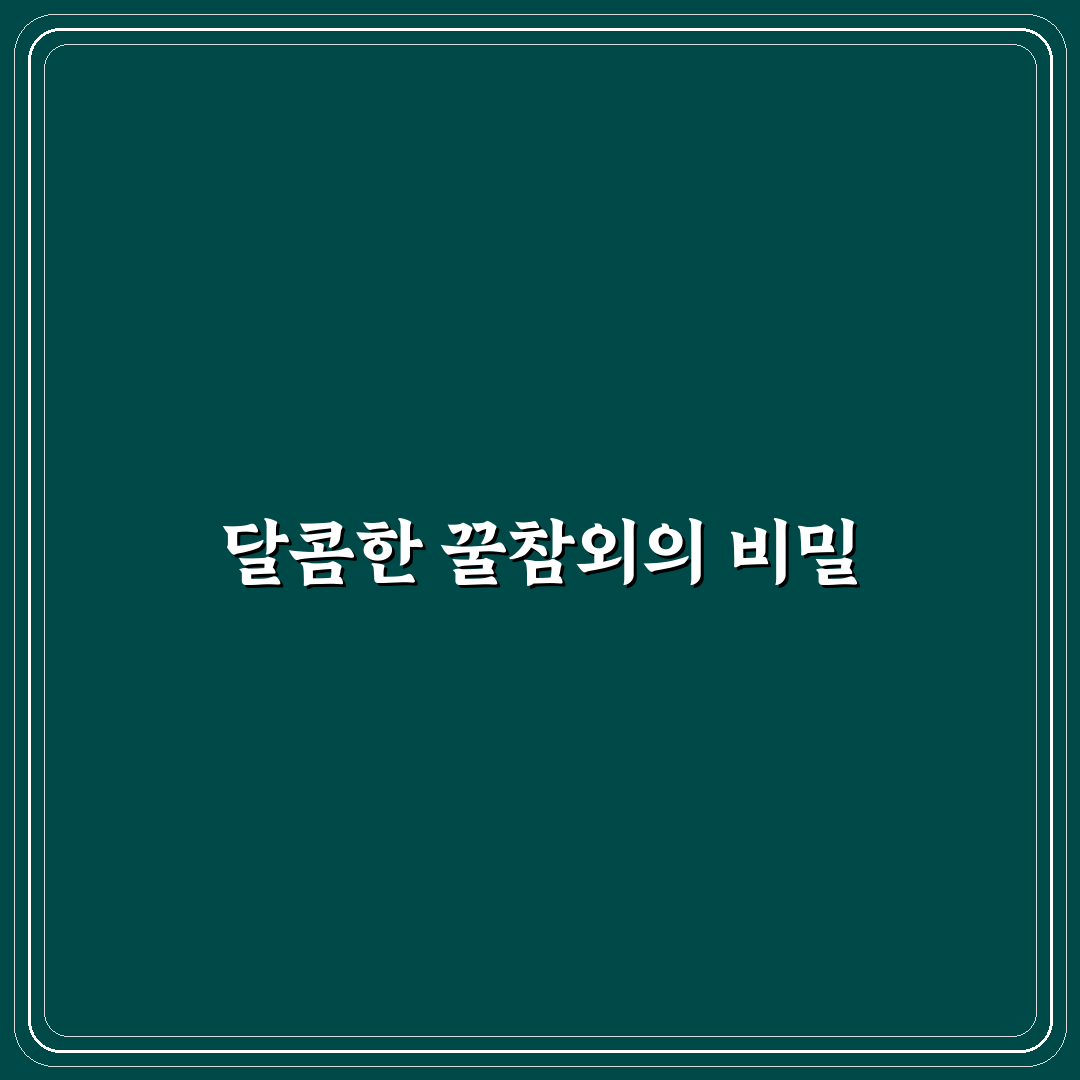 꿀참외 특상품 구매 전 알아두면 좋은 추천 꿀팁